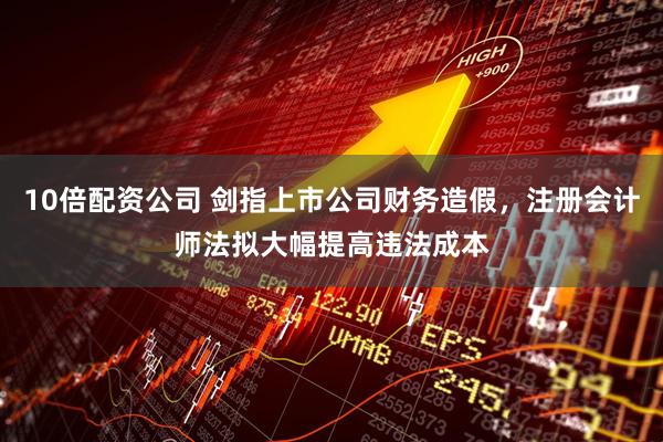 10倍配资公司 剑指上市公司财务造假，注册会计师法拟大幅提高违法成本